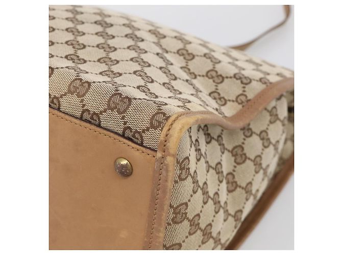 GUCCI GG Canvas Shoulder Bag Beige Gold 109101 - vista 10
