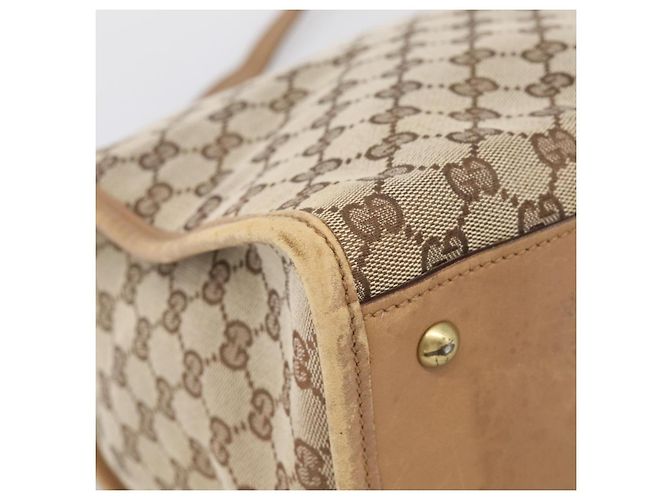 GUCCI GG Canvas Shoulder Bag Beige Gold 109101 - vista 11