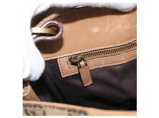 GUCCI GG Canvas Shoulder Bag Beige Gold 109101 - vista 18