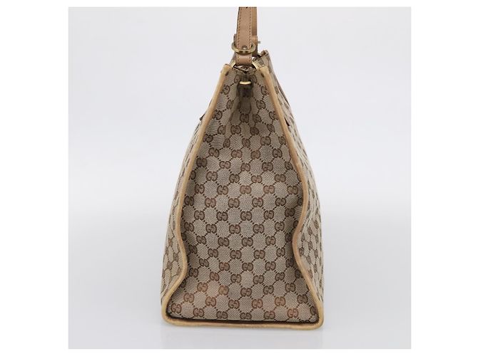GUCCI GG Canvas Shoulder Bag Beige Gold 109101 - vista 4