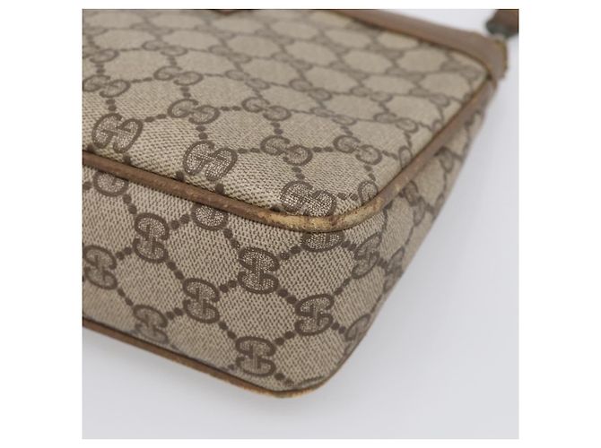 GUCCI GG Supreme Shoulder Bag PVC Beige - vista 11