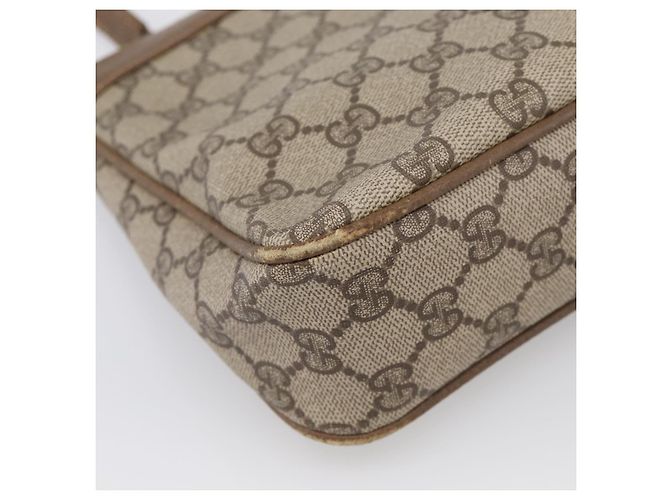 GUCCI GG Supreme Shoulder Bag PVC Beige - vista 12