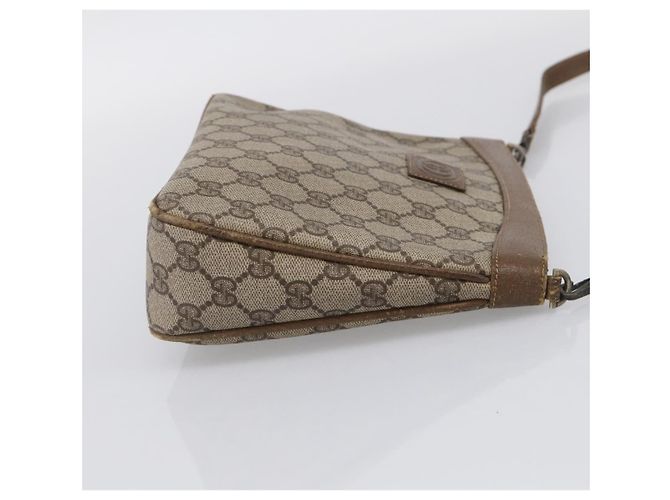 GUCCI GG Supreme Shoulder Bag PVC Beige - vista 5