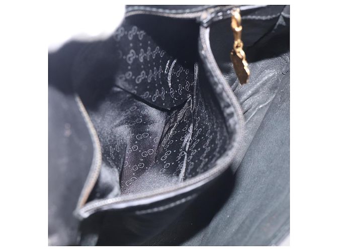 GUCCI Micro GG Supreme Web Sherry Line Bag Leather Black 001 41 4425 - vista 25