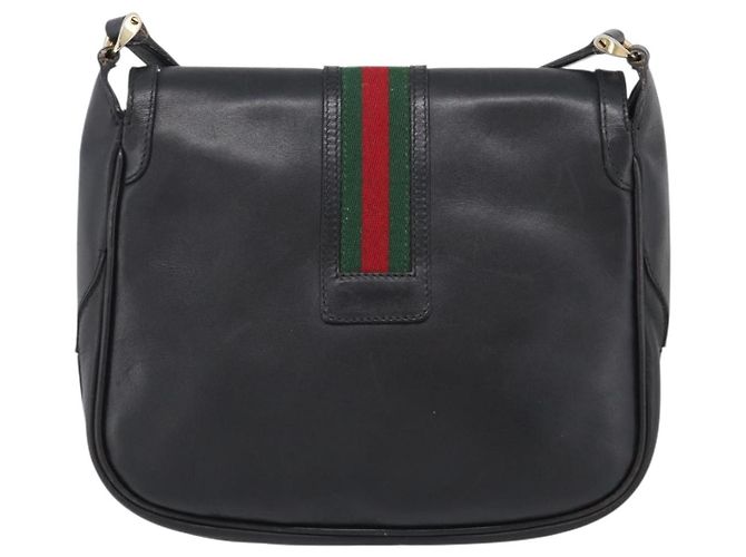 GUCCI Micro GG Supreme Web Sherry Line Bag Leather Black 001 41 4425 - vista 3