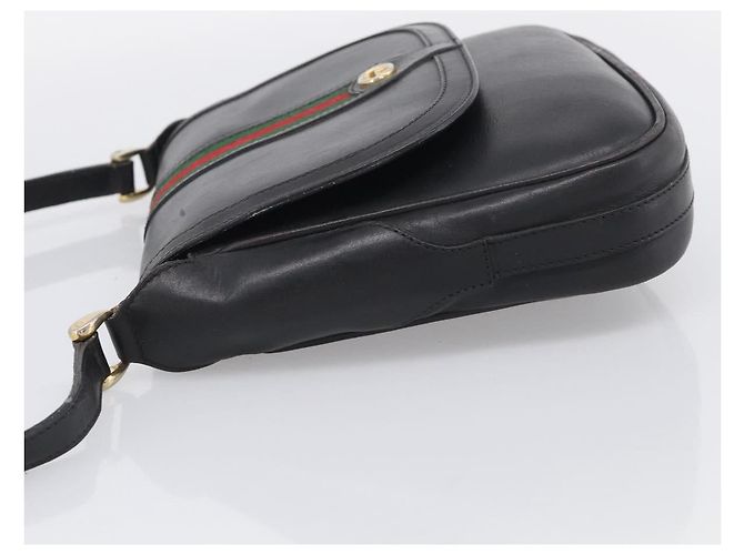 GUCCI Micro GG Supreme Web Sherry Line Bag Leather Black 001 41 4425 - vista 4