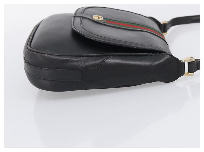 GUCCI Micro GG Supreme Web Sherry Line Bag Leather Black 001 41 4425 - vista 5