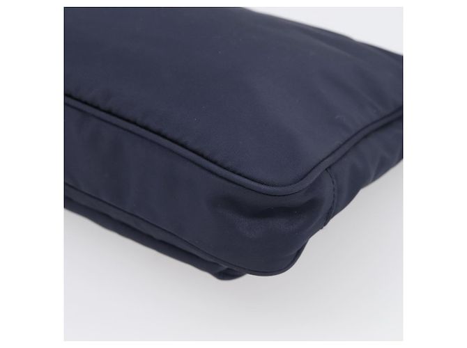 PRADA Sac à épaule Nylon Navy Gold - vue 12