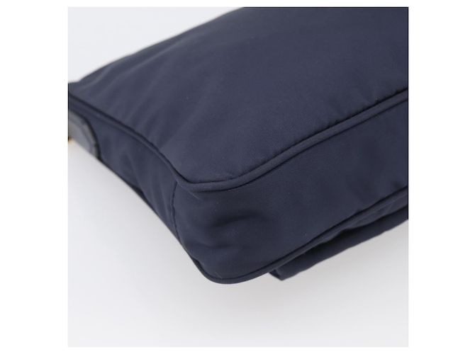 PRADA Sac à épaule Nylon Navy Gold - vue 13