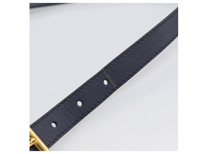 PRADA Sac à épaule Nylon Navy Gold - vue 17