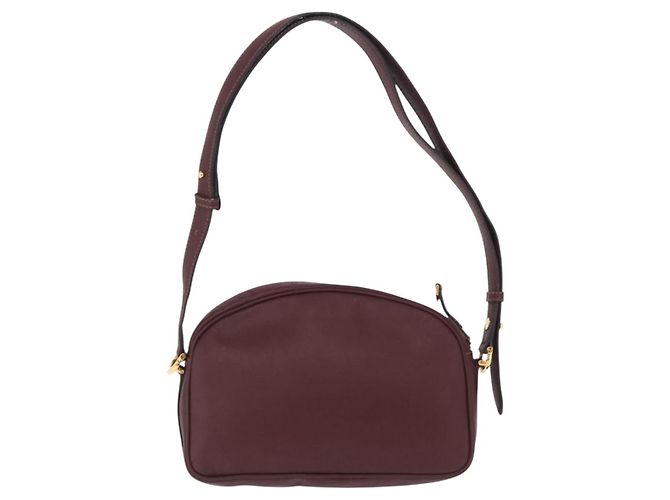 Cartier Must Line Shoulder Bag Leather Bordeaux Gold - vista 3