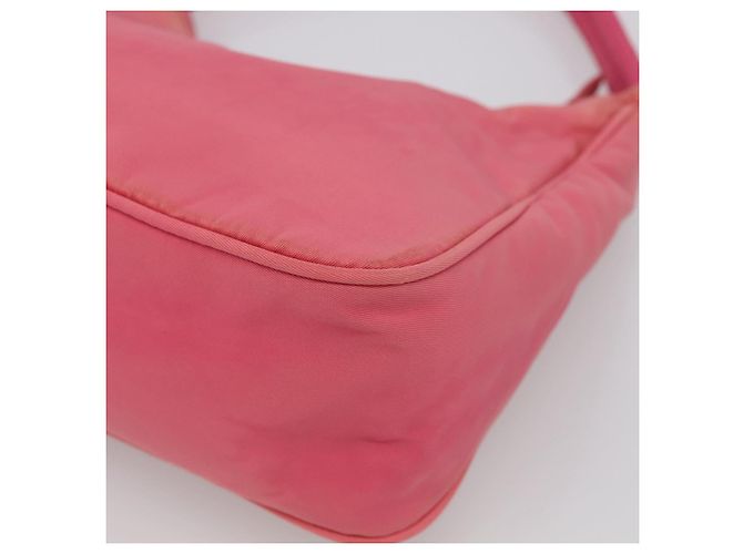 PRADA Pochette à main Nylon Rose Argent - vue 12