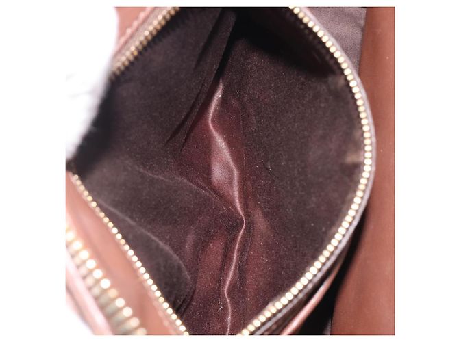 Miu Miu Matelasse Hand Bag Leather Brown Gold - vista 25