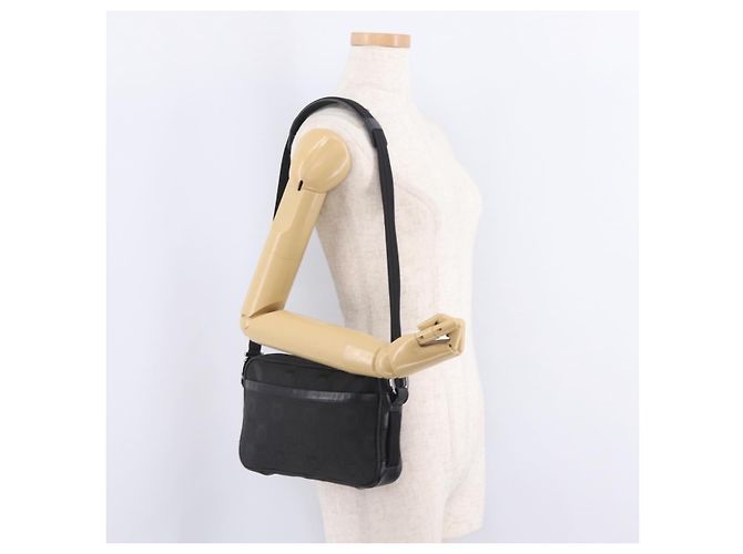 Salvatore Ferragamo Gancini Shoulder Bag Canvas Black Silver - Ansicht 25