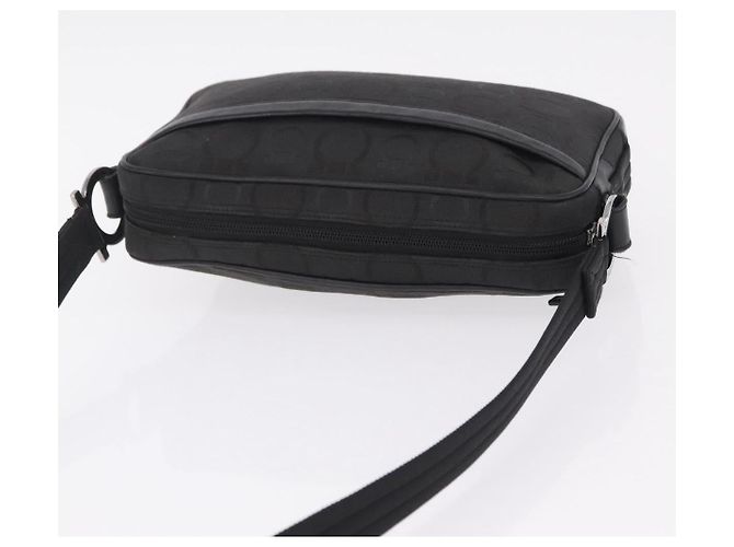 Salvatore Ferragamo Gancini Shoulder Bag Canvas Black Silver - Ansicht 6