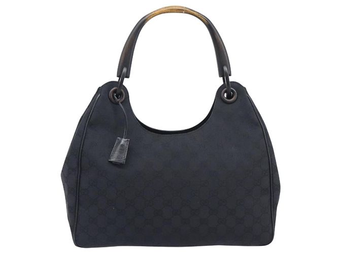 GUCCI GG Canvas Hand Bag Black 106494 - vista 2