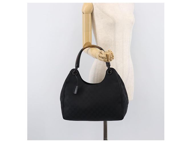 GUCCI GG Canvas Hand Bag Black 106494 - vista 23