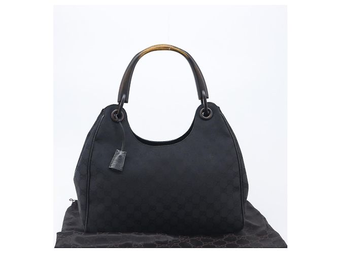 GUCCI GG Canvas Hand Bag Black 106494 - vista 24