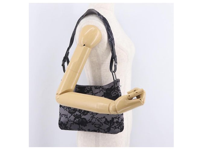 GUCCI Schultertasche Satin Lila Silber - Ansicht 21