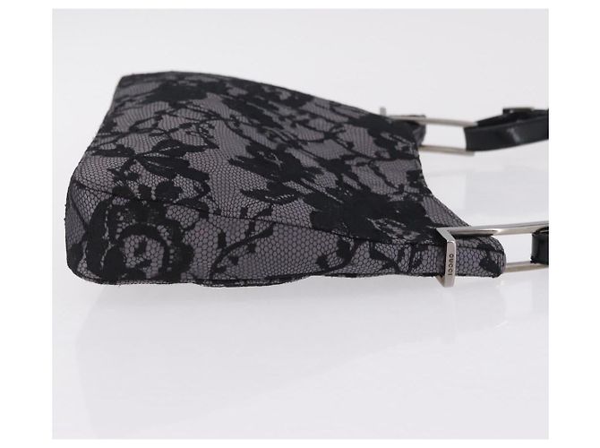 GUCCI Schultertasche Satin Lila Silber - Ansicht 4