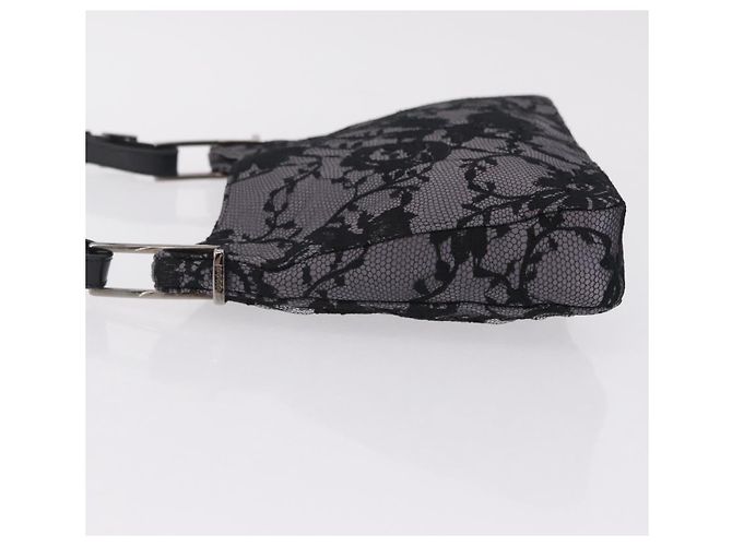 GUCCI Schultertasche Satin Lila Silber - Ansicht 5