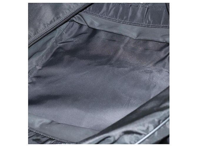 PRADA Bolsa Boston Nylon 2way Preta Prata - vista 11