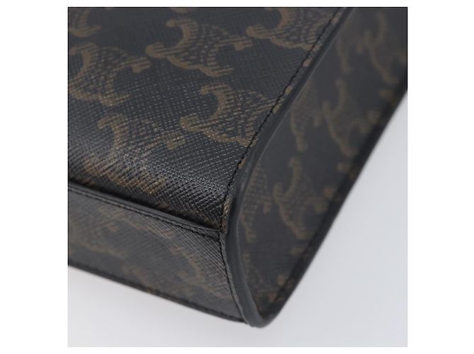 Céline CELINE Macadam Canvas Vertical Caba XS Tasche PVC Leder 2way Schwarz - Ansicht 16