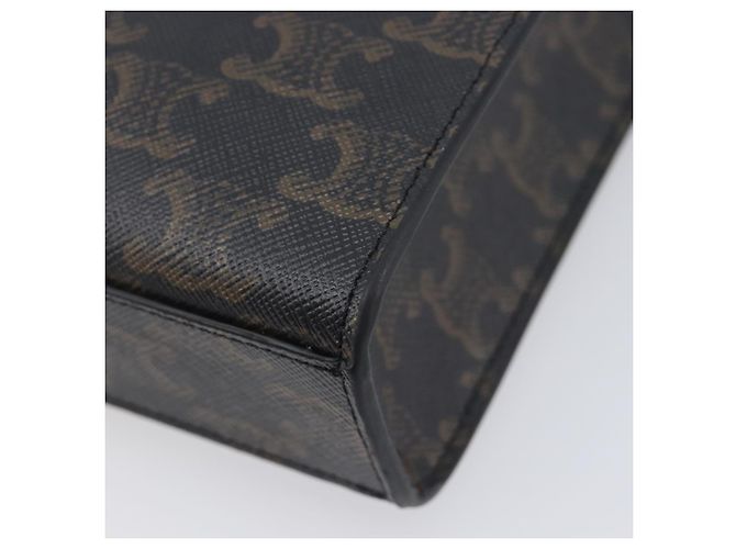 Céline CELINE Macadam Canvas Vertical Caba XS Tasche PVC Leder 2way Schwarz - Ansicht 18