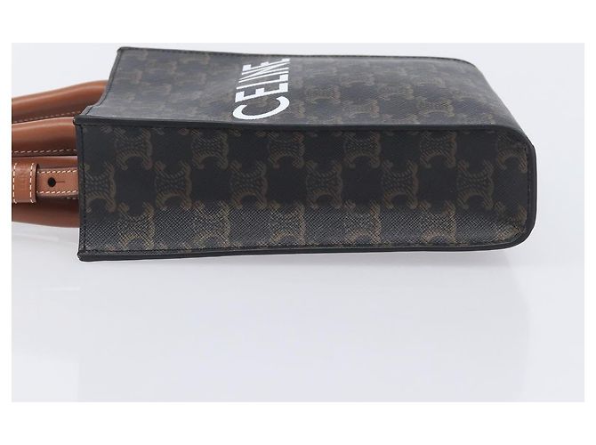 Céline CELINE Macadam Canvas Vertical Caba XS Tasche PVC Leder 2way Schwarz - Ansicht 4