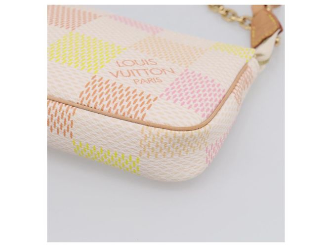 LOUIS VUITTON Damier Licious Pochette Pouch Peach N40642 LV - vista 12
