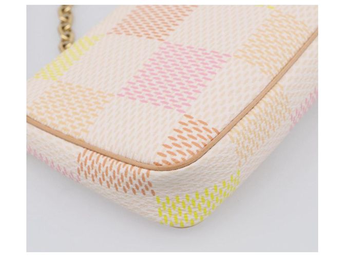 LOUIS VUITTON Damier Licious Pochette Pouch Peach N40642 LV - vista 13