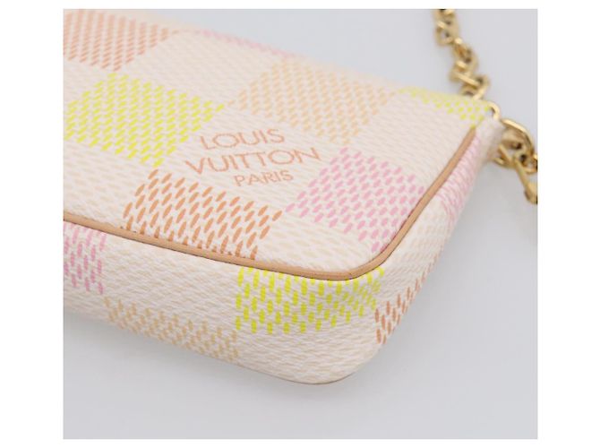LOUIS VUITTON Damier Licious Pochette Pouch Peach N40642 LV - vista 14