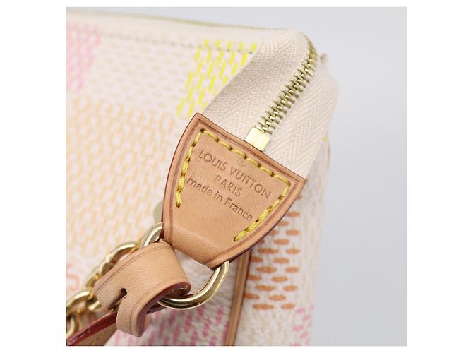 LOUIS VUITTON Damier Licious Pochette Pouch Peach N40642 LV - vista 16
