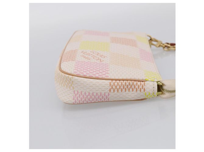 LOUIS VUITTON Damier Licious Pochette Pouch Peach N40642 LV - vista 5