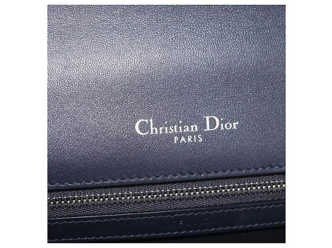 Christian Dior Diorama Schultertasche mit Kette Lackleder Silber - Ansicht 20