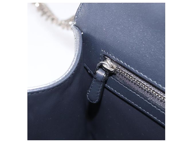 Christian Dior Diorama Schultertasche mit Kette Lackleder Silber - Ansicht 24