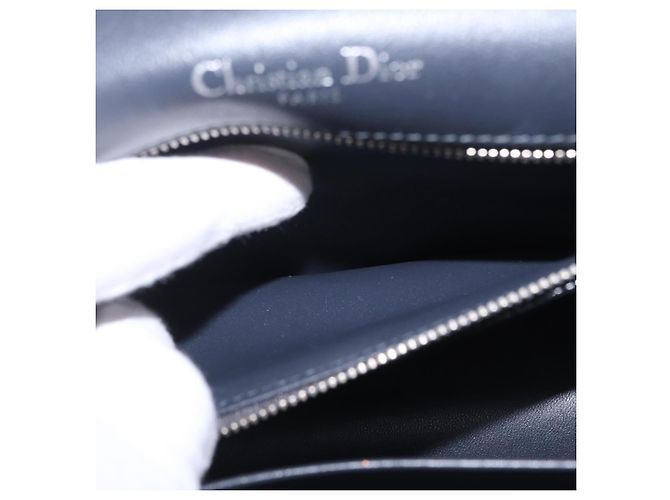 Christian Dior Diorama Schultertasche mit Kette Lackleder Silber - Ansicht 25
