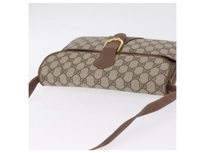 GUCCI GG Supreme Shoulder Bag PVC Beige Gold - vista 6