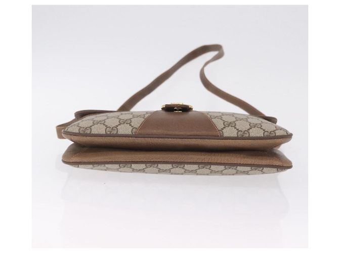 GUCCI GG Supreme Shoulder Bag PVC Beige Gold - vista 9