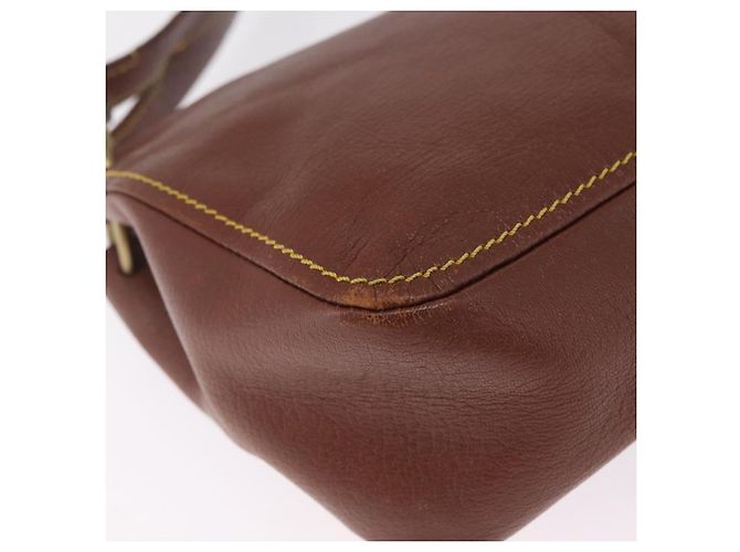 Miu Miu Shoulder Bag Leather Brown Gold - view 12