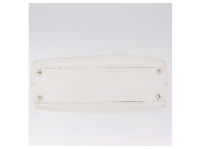 CHANEL COCO Mark Shoulder Bag Caviar Skin White Gold CC - vista 6