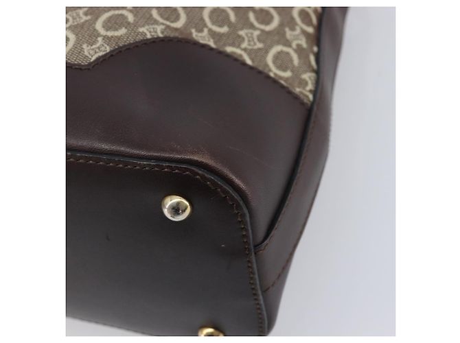 Céline CELINE C Macadam Canvas Shoulder Bag Beige Gold - vista 12
