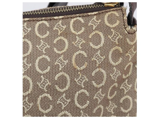 Céline CELINE C Macadam Canvas Shoulder Bag Beige Gold - vista 15