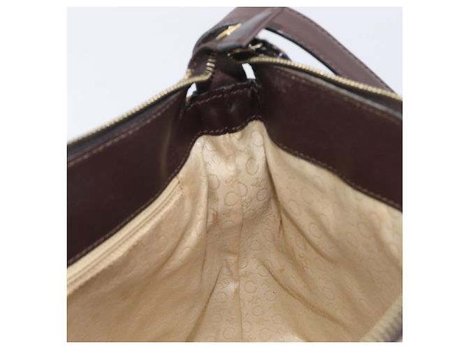 Céline CELINE C Macadam Canvas Shoulder Bag Beige Gold - vista 20