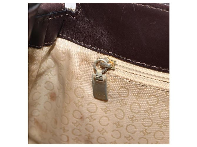 Céline CELINE C Macadam Canvas Shoulder Bag Beige Gold - vista 22