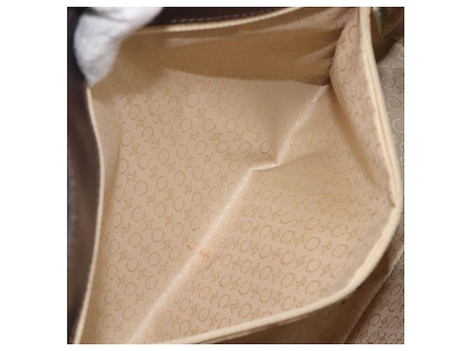 Céline CELINE C Macadam Canvas Shoulder Bag Beige Gold - vista 23