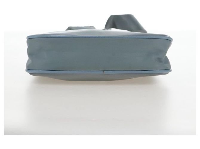 PRADA Bolsa de Mão Nylon 2way Azul Claro Prata - vista 18