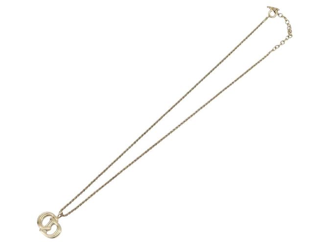Christian Dior CD Logo Halskette Metall Goldfarben - Ansicht 2