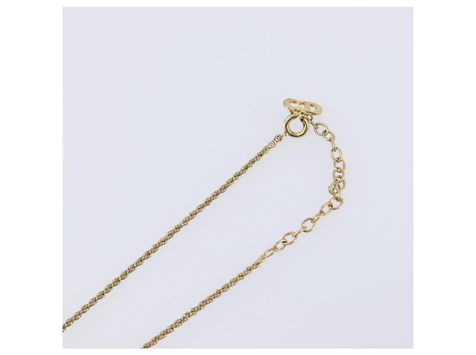 Christian Dior CD Logo Halskette Metall Goldfarben - Ansicht 7