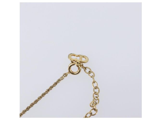 Christian Dior CD Logo Halskette Metall Goldfarben - Ansicht 8